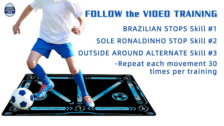 Entry LEVEL 1.3 - ZVD Soccer footwork Training Mat - Body Coordination/Ball Mastery Action Teaching