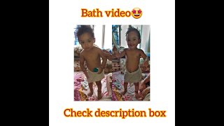 Bath video of Poko 🤩 || How to clean baby's private part