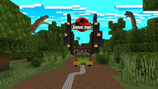 Fiz um Tour pelo Jurassic Park no Minecraft!!!