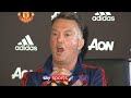 "Louis van Gaal's army" - Louis van Gaal sings his own chant during a press conference