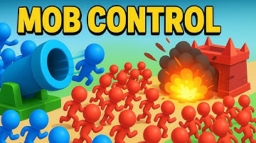"Mob Control - 10,000 Army Attack! 💥 Insane Cannon vs Base Clash" gameplay | max level