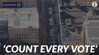 Protest held in Philadelphia as votes continue to be counted in 2020 presidential election