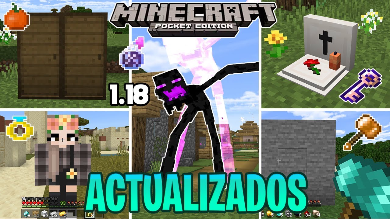 🙀Top 10 Mejores MODS-ADDONS Survival para Minecraft PE 1.18 a 1.18.12 (Bedrock) – PACK ADDONS MCPE