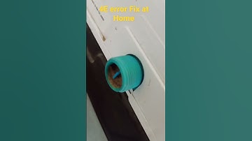 4E error Fix at home in Samsung fully automatic washing machine #shorts #shorttips