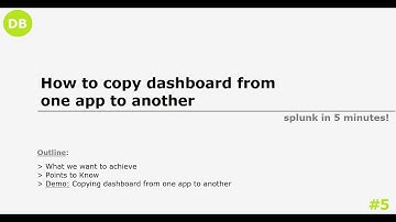 Splunk Basics: How to Copy Dashboards