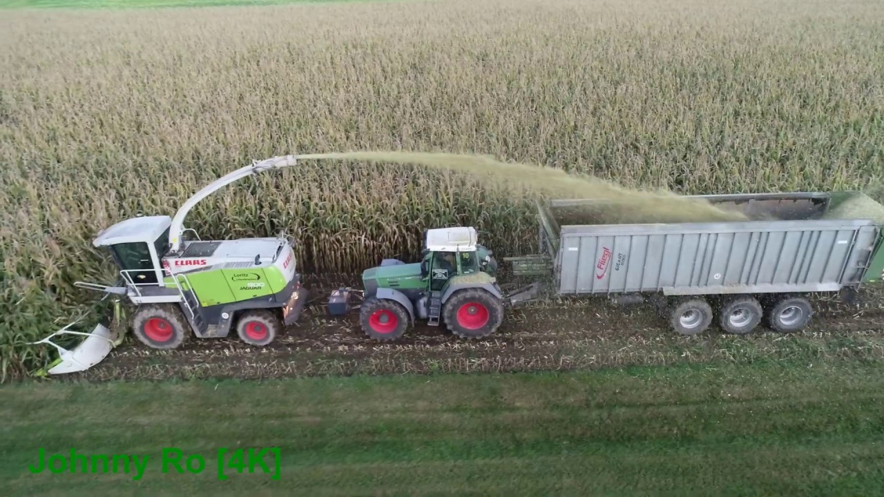 Maishäckseln 2019 Teil 2 LU Loritz mit Claas Jaguar 900, Fendt 936 926 Schuitemaker, Fliegl ASW [4K]