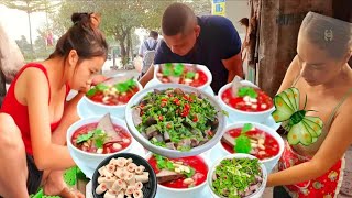 ĐỘT NHẬP QUÁN CHÁO LÒNG CÓ NHIỀU MÓN ĂN NGON BÁT TIẾT CANH CHỈ 10K THU HÚT RẤT NHIỀU DÂN NHẬU ĐẾN
