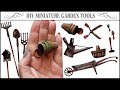 How to make miniature garden accessories