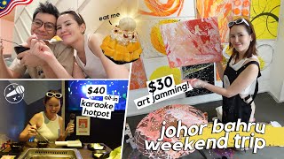 $30 art jamming, karaoke hotpot and desserts: 2024's first jb weekend trip!