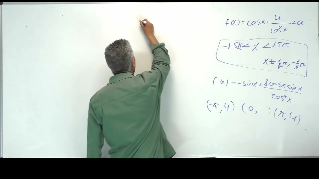 🎓 פתרון בגרות 571 חורף 2025 שאלה 7-חקירת פונקציה טריגונומטרית.