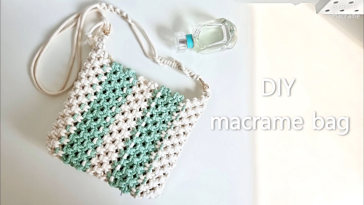 [Eng Sub] Macrame Bag 끈 조절이 쉬운 마크라메 가방 만들기