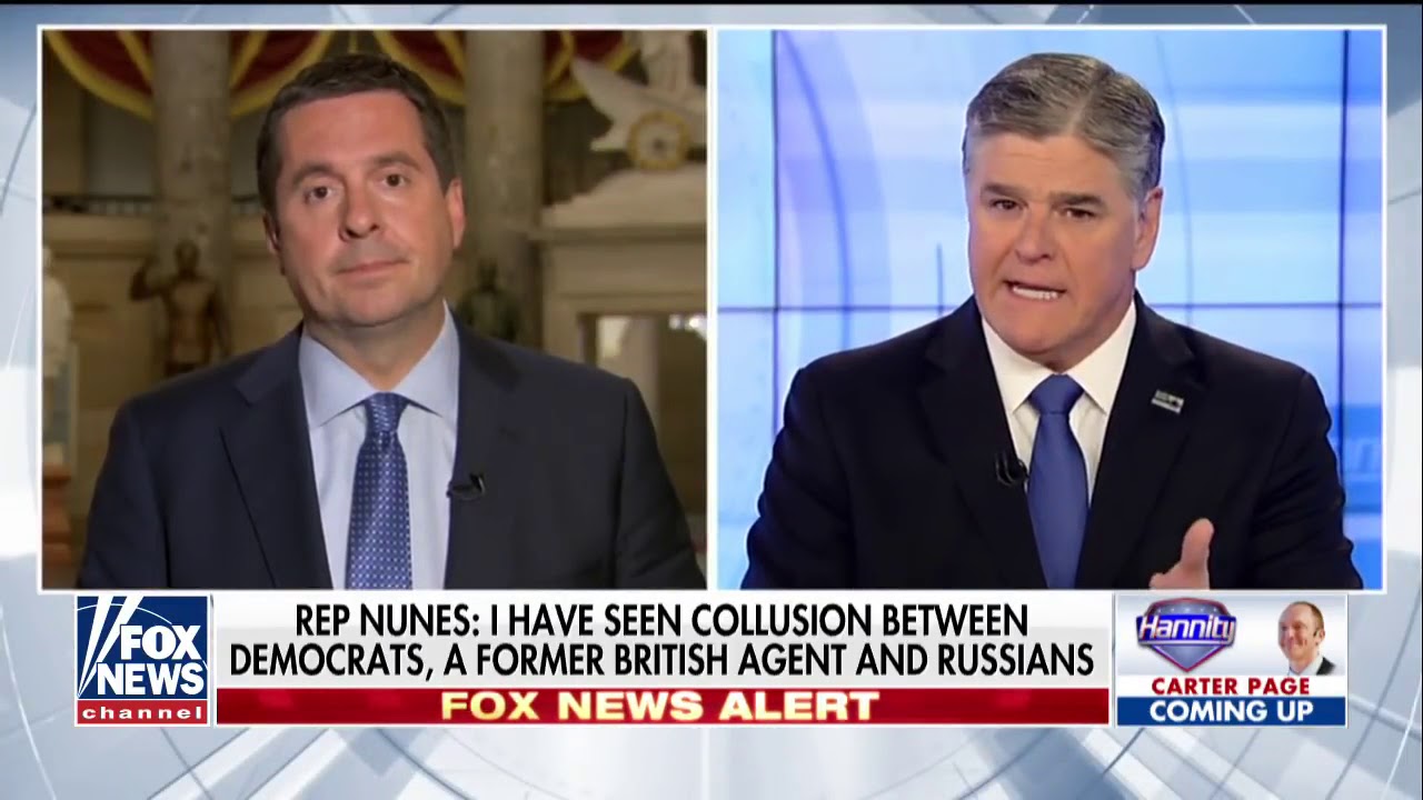 Image result for nunes fox hannity