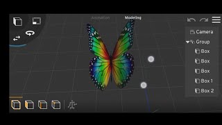 3d animation: 3d butterfly with prisma 3d App| green background videos @ZAF TV screenshot 1