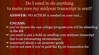 MidYear Transcript Timeline & FAQ Presentation Feb 2020