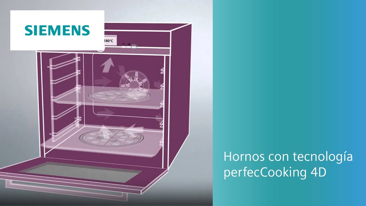 Hornos con tecnología perfectCooking 4D. Cocina 4 platos a la vez | SIEMENS