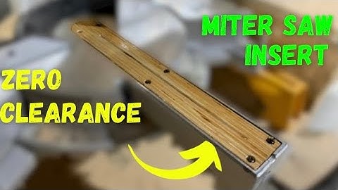 DIY Zero Clearance Insert | Easy Miter Saw Upgrade