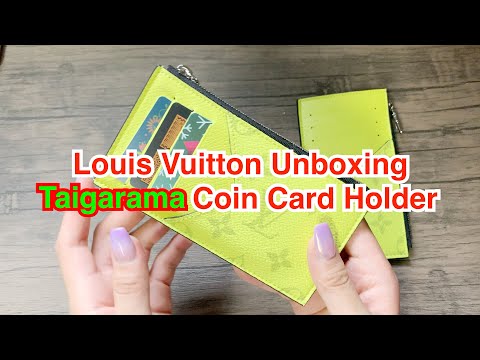 어른의 취미: Louis Vuitton Unboxing Taigarama Coin Card Holder Jaune