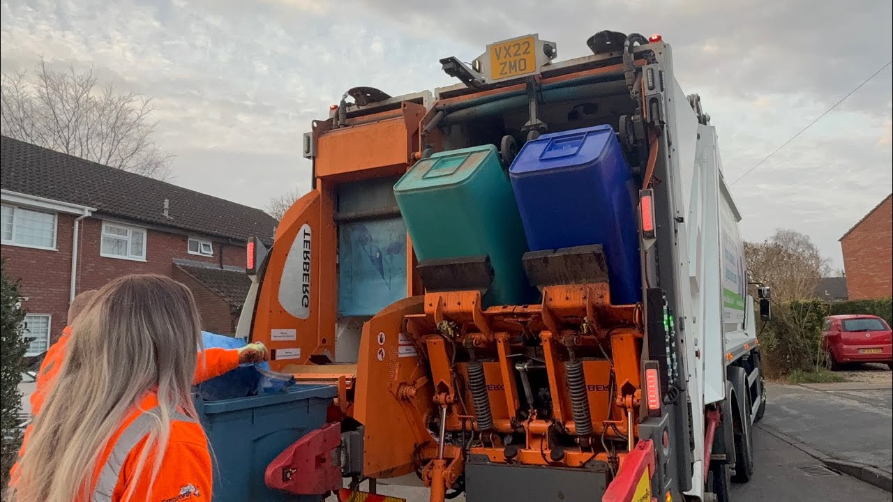 My Bins! Dennis Elite 6 Refuse Truck on Recycling, ZMO