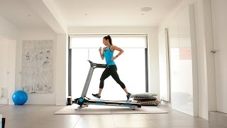 JTX Slim-Line: Flat-Folding, Compact Treadmill