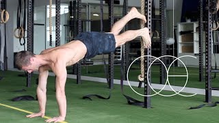 Ring Pull Up Crawl to HS Squat Workout