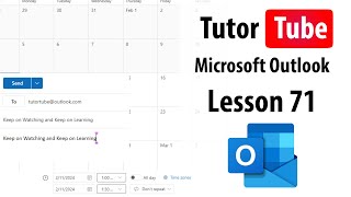 Microsoft Outlook - Lesson 71 - Changing Calendar Color and Charm