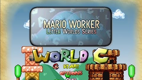 Mario Worker Letter Worlds Series (v1.0) World C