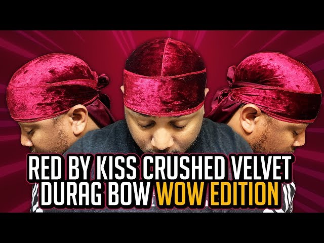 RED Premium Bow Wow X Power Wave Crushed Velvet Durag (Black)