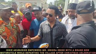Ichie Akubudike Empowers Mr. Obiora Obide With A Brand New Daylong Motocycle