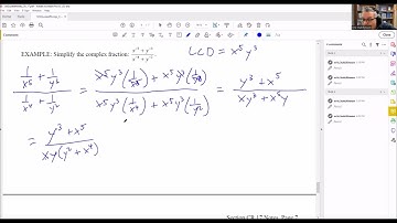 Simplify Complex Fractions From Negative Exponents