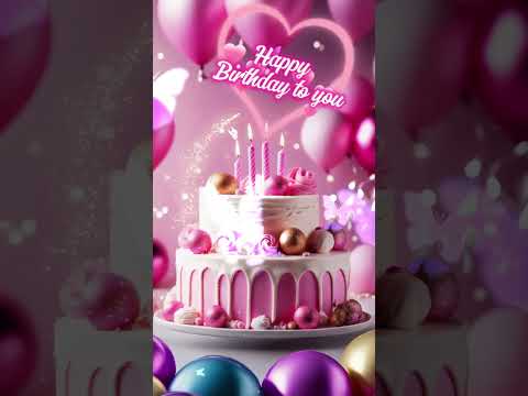 Happy birthday song 💖 Pink cake heart #happybirthday #birthday #birthdaycake #birthdaysong #생일