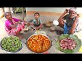 Tribal style pork recipe  pig meat cooking  eating with mahuya wine fruit 