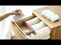 4/8 Pieces Adjustable Drawer Divider Partition Durable Storage Cosmetic Socks Underw