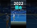 側だけ見てもあまりわからないシナーのサーブ比較
