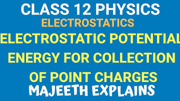 CLASS 12 PHYSICS (TN):  ELECTROSTATIC POTENTIAL ENERGY FOR COLLECTION OF POINT CHARGES