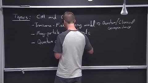 量子多体理论：Lecture1: introduction to quantum many-body physics and transverse field Ising model.