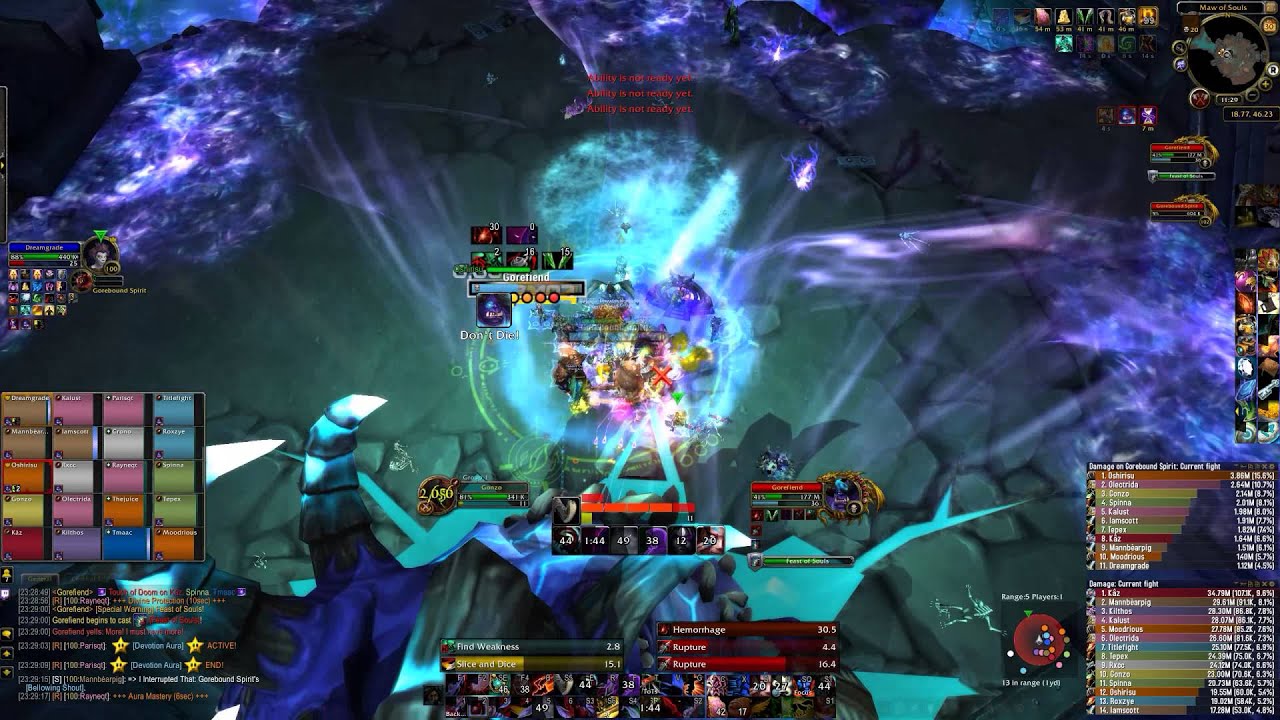 Nerd Crew vs Mythic Gorefiend [Rogue PoV]