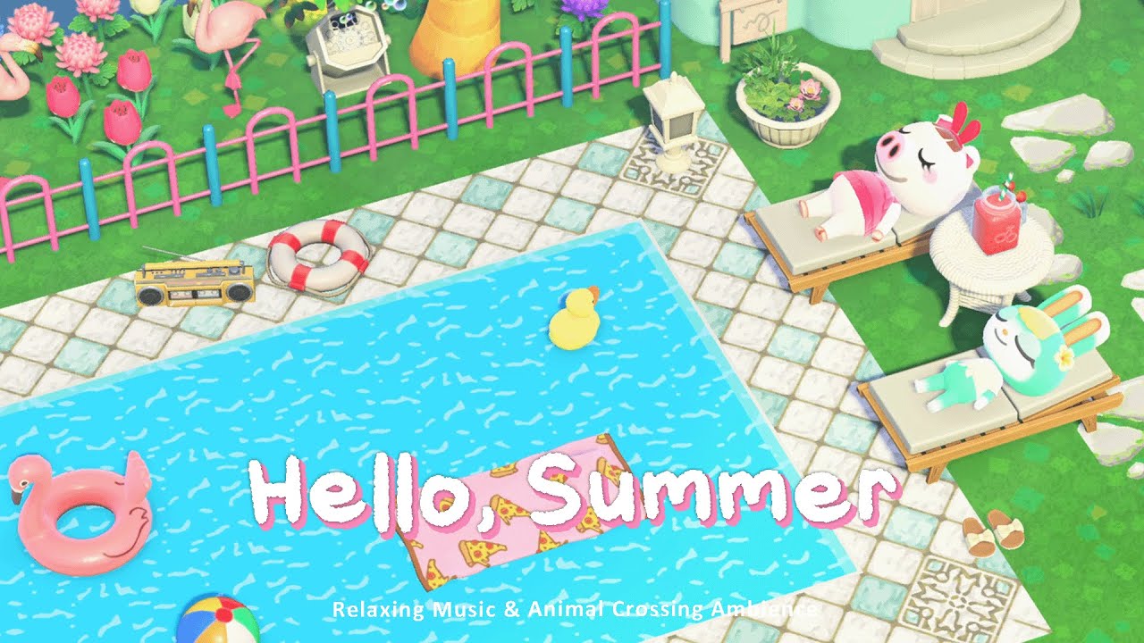 Hello, Summer 🍉 Smooth and Gentle Jazz for Studying and Reading | Animal Crossing Ambience