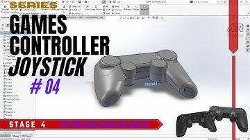 Solidworks Tutorial Splitting Controller Parts Using Parting Line Analysis Playstation Xbox Stage #4
