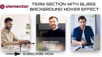 How to Create Stylish Team Member Section - Elementor