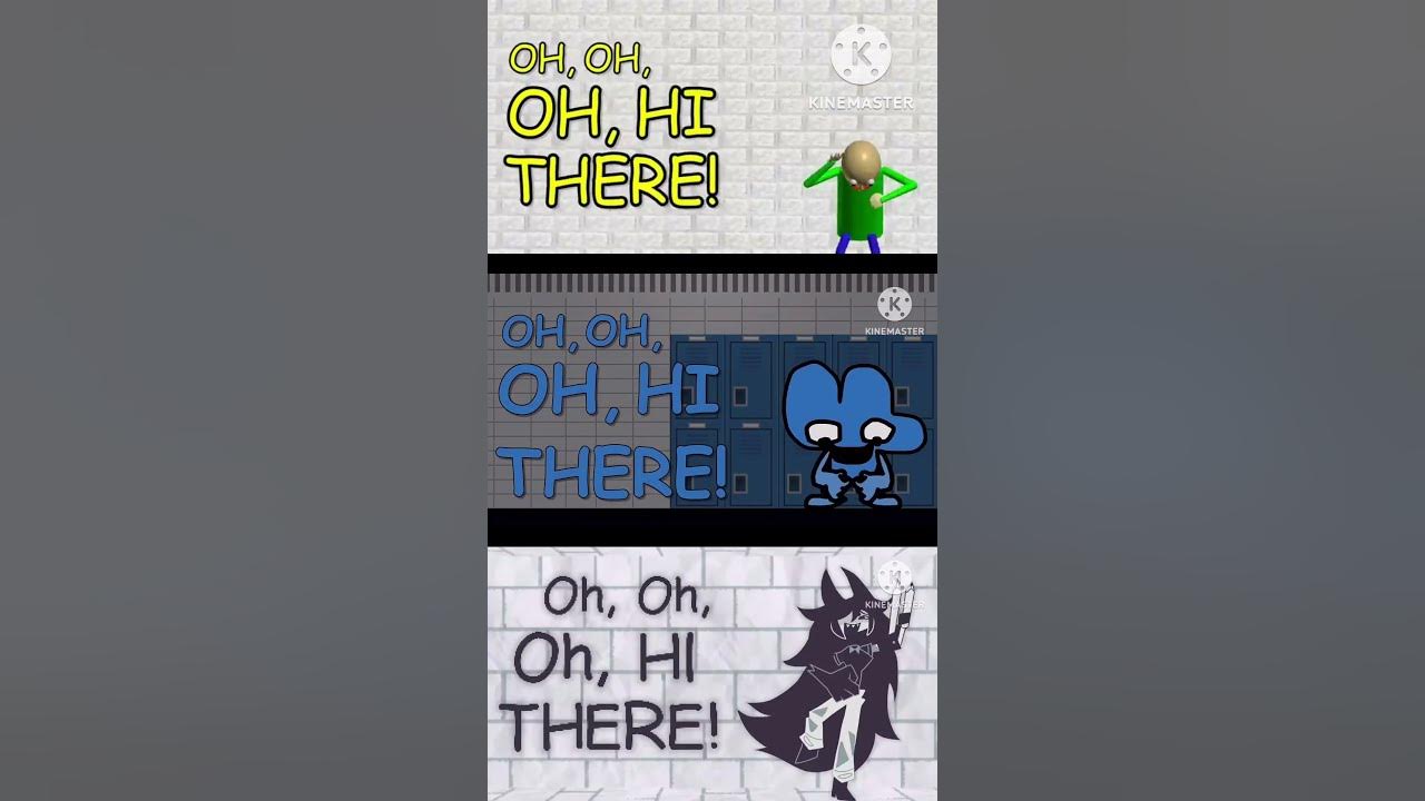 Baldi You're Mine/Your Rizz comparison (Baldi, BFDI Four, FPE Miss Circle) #baldisbasics #shorts