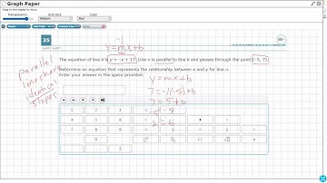 Algebra 1 STAAR Practice Equations for Parallel Lines (A.2E - #3)