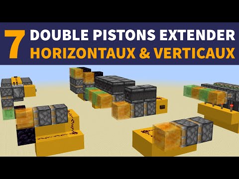 ✅ 7 Models of Horizontal, Vertical, and Stackable Double Piston Extenders - Minecraft Java 1.20