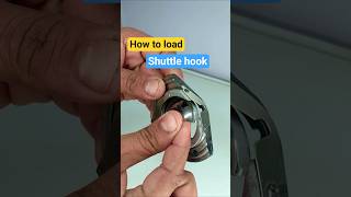How to load shuttle hook on a sewing machine. #sewingtutorial #sewing #sewingmachine #sewingtips
