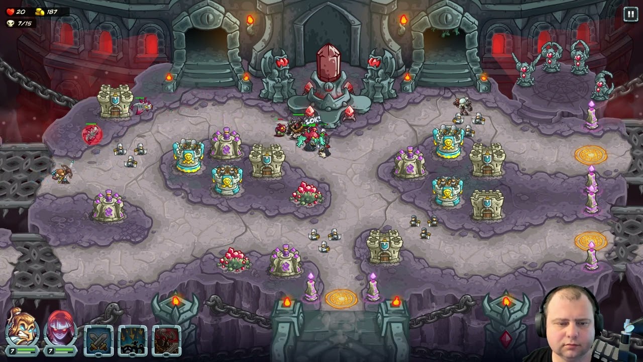 10. Temple Courtyard - Veteran 3 Stars with Basics - Kingdom Rush 5 Alliance