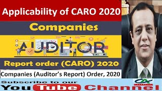 CARO 2020-Applicability | Applicability of Companies (Auditor's Report) Order,2020 with Case Studies