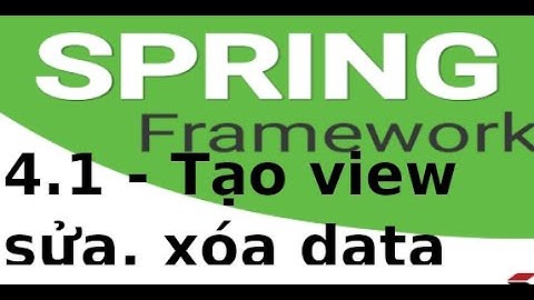 Spring MVC - 4.2 - Tạo view sửa dữ liệu trong Spring MVC