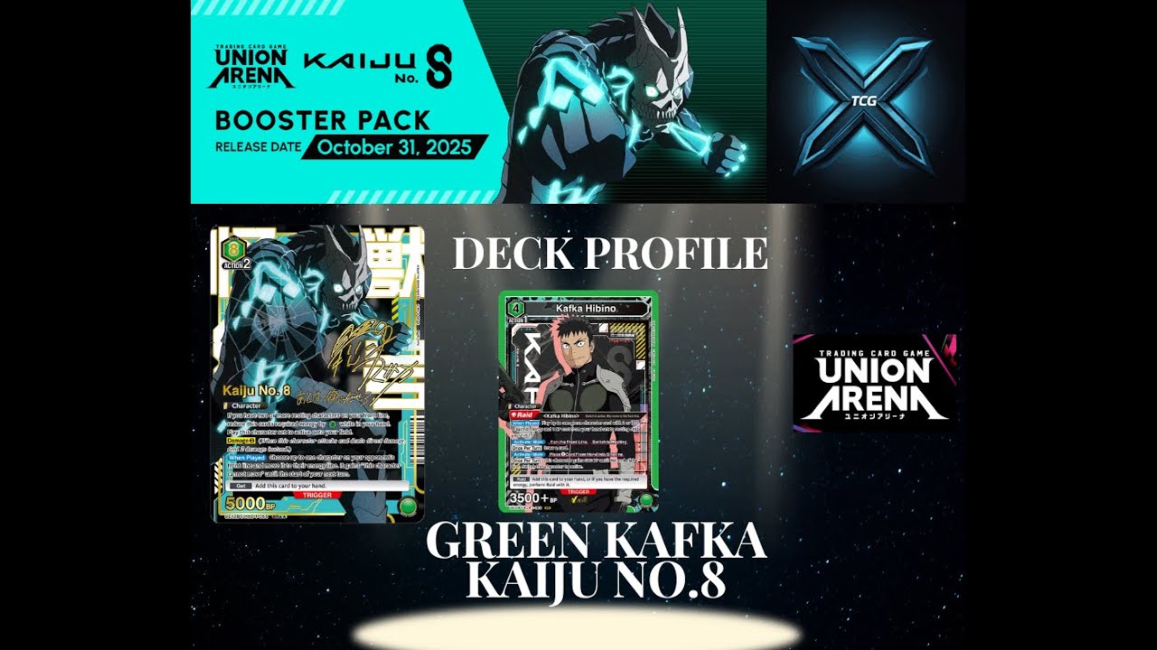 Union Arena TCG - Kaiju no 8 green deck kafka - YouTube
