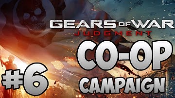 Gears of War Judgment Co-op Walkthrough w/Gearman Part 6 - Flying Squid Attack