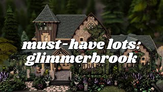 must-have lots for glimmerbrook | sims 4 no cc lot recommendations