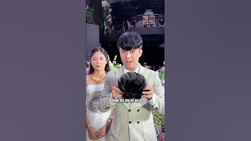 Thái Sơn tóc giả đám cưới hài hước, chú rể rụng tóc nam #thaisontocgia #tocgia #tocgianam